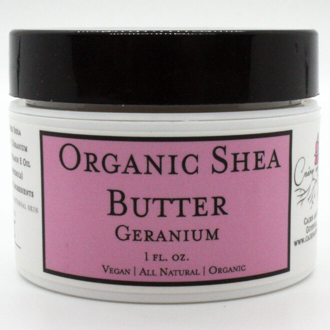 1 oz. Organic Shea Butter- Geranium
